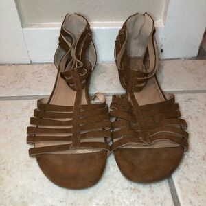 Torrid Brown Gladiator Sandals Size 11W